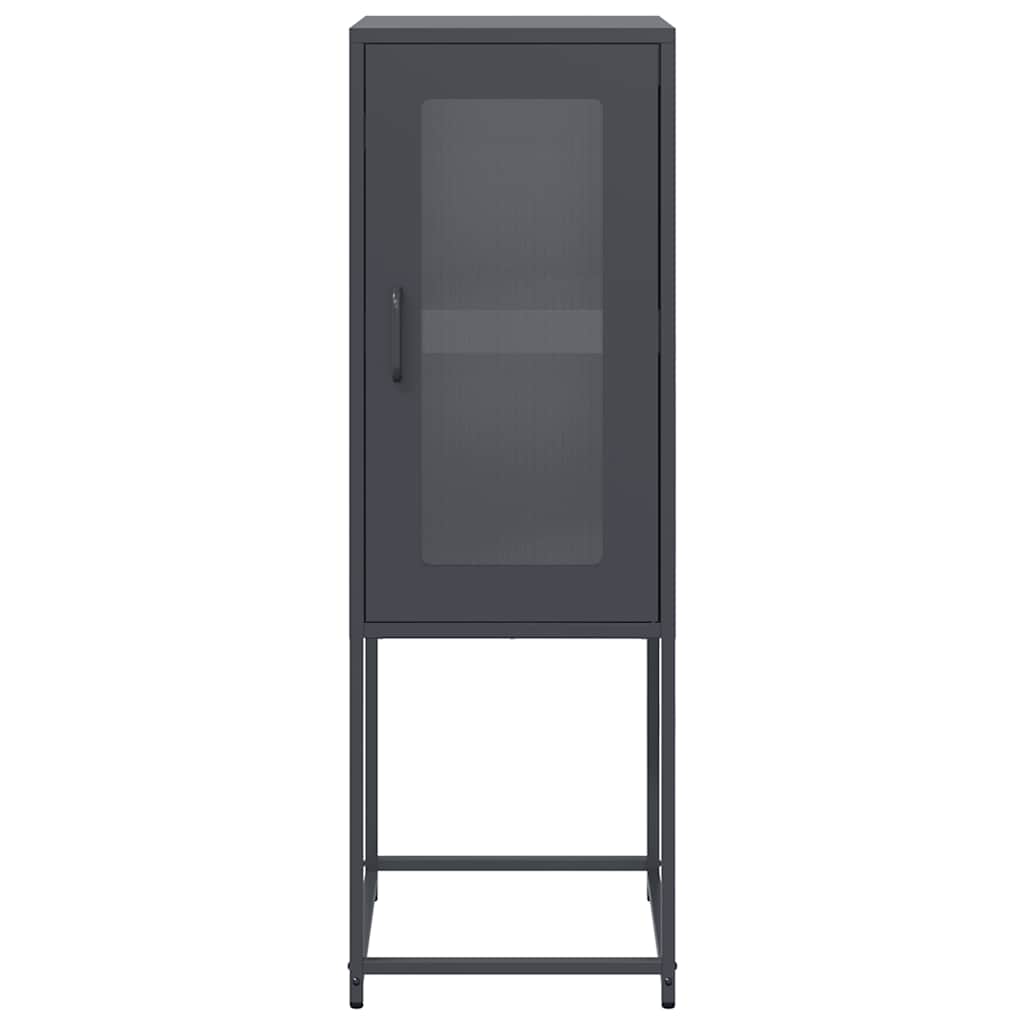 Dressoir 36x39x107 cm koudgewalst staal antracietkleurig is nu te koop bij PeponiXL, paradijselijk wonen!