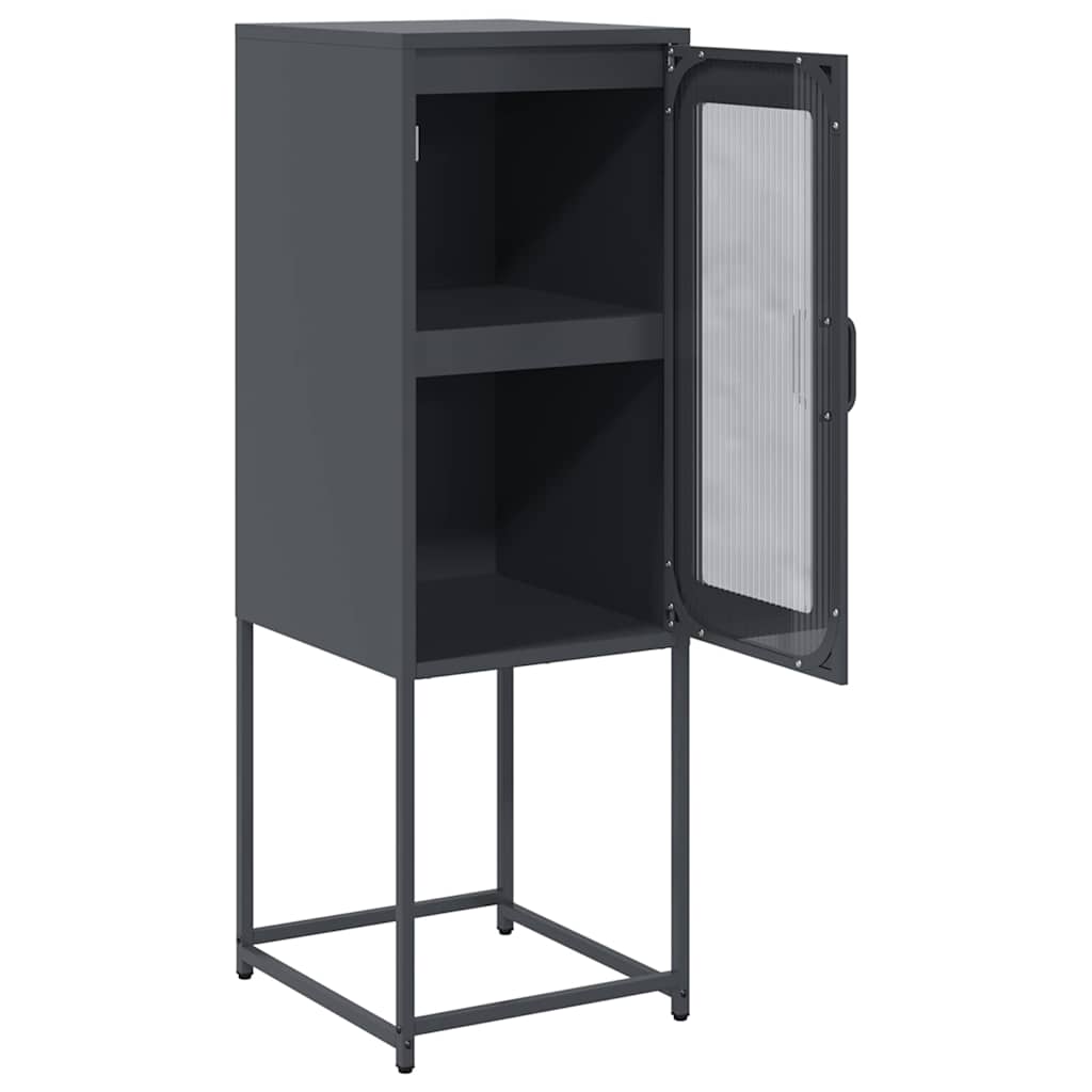 Dressoir 36x39x107 cm koudgewalst staal antracietkleurig is nu te koop bij PeponiXL, paradijselijk wonen!