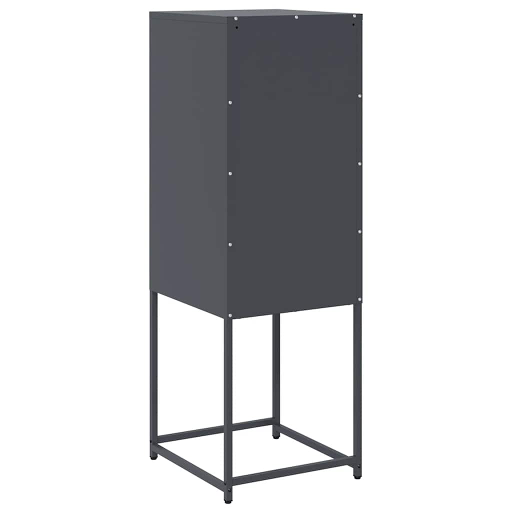 Dressoir 36x39x107 cm koudgewalst staal antracietkleurig is nu te koop bij PeponiXL, paradijselijk wonen!