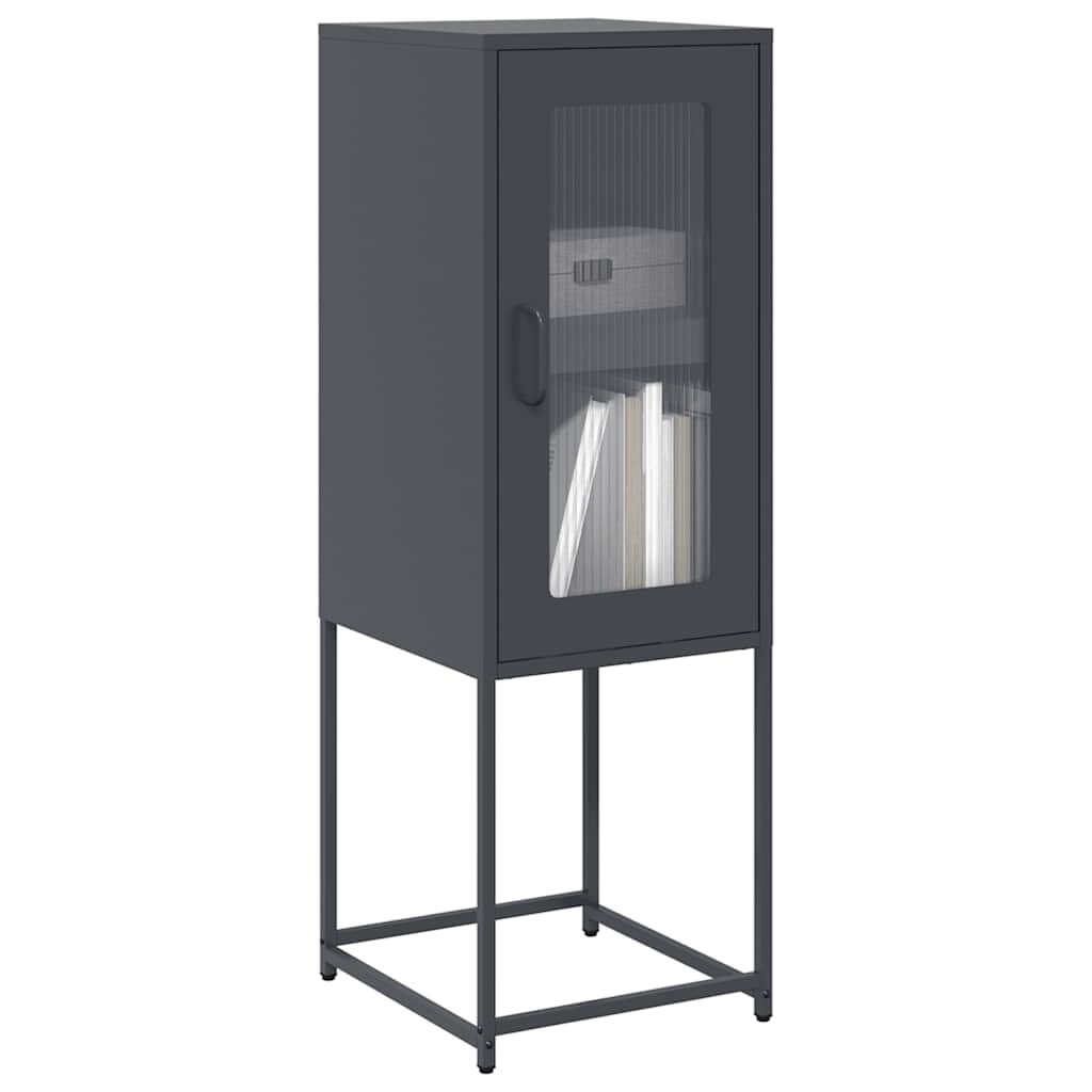 Dressoir 36x39x107 cm koudgewalst staal antracietkleurig is nu te koop bij PeponiXL, paradijselijk wonen!