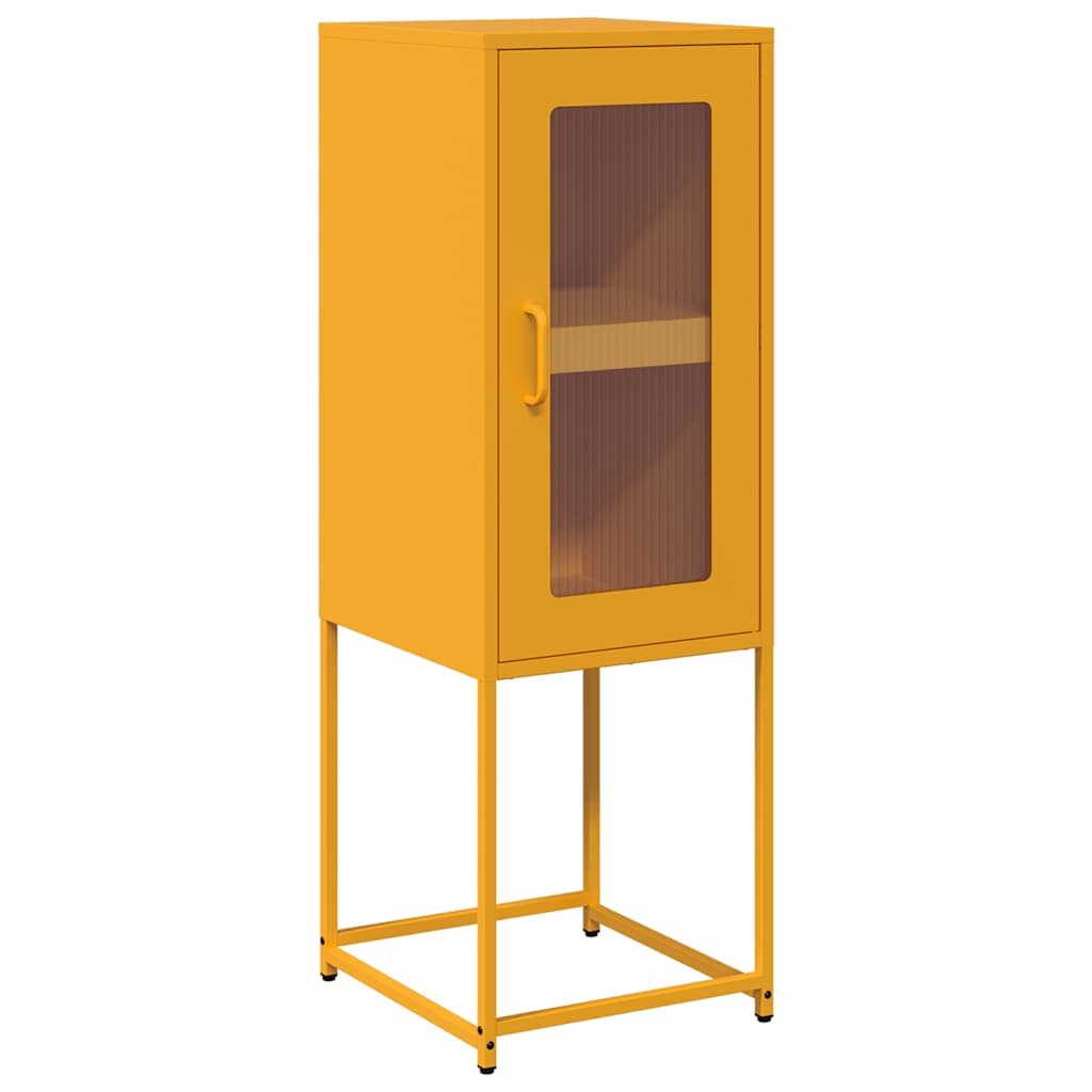 Dressoir 36x39x107 cm koudgewalst staal mosterdgeel is nu te koop bij PeponiXL, paradijselijk wonen!