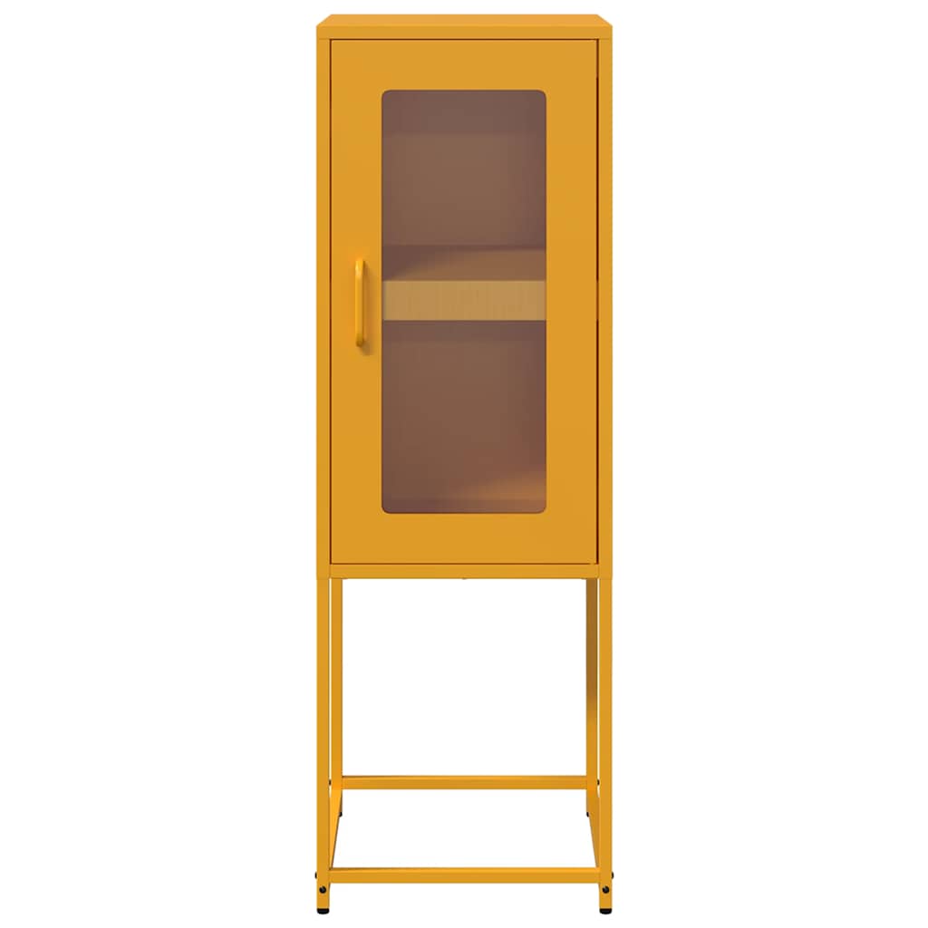Dressoir 36x39x107 cm koudgewalst staal mosterdgeel is nu te koop bij PeponiXL, paradijselijk wonen!
