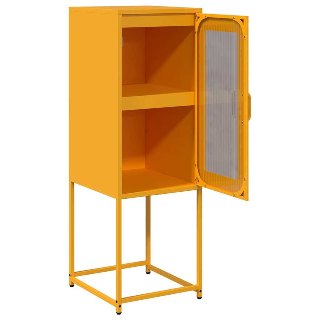 Dressoir 36x39x107 cm koudgewalst staal mosterdgeel is nu te koop bij PeponiXL, paradijselijk wonen!