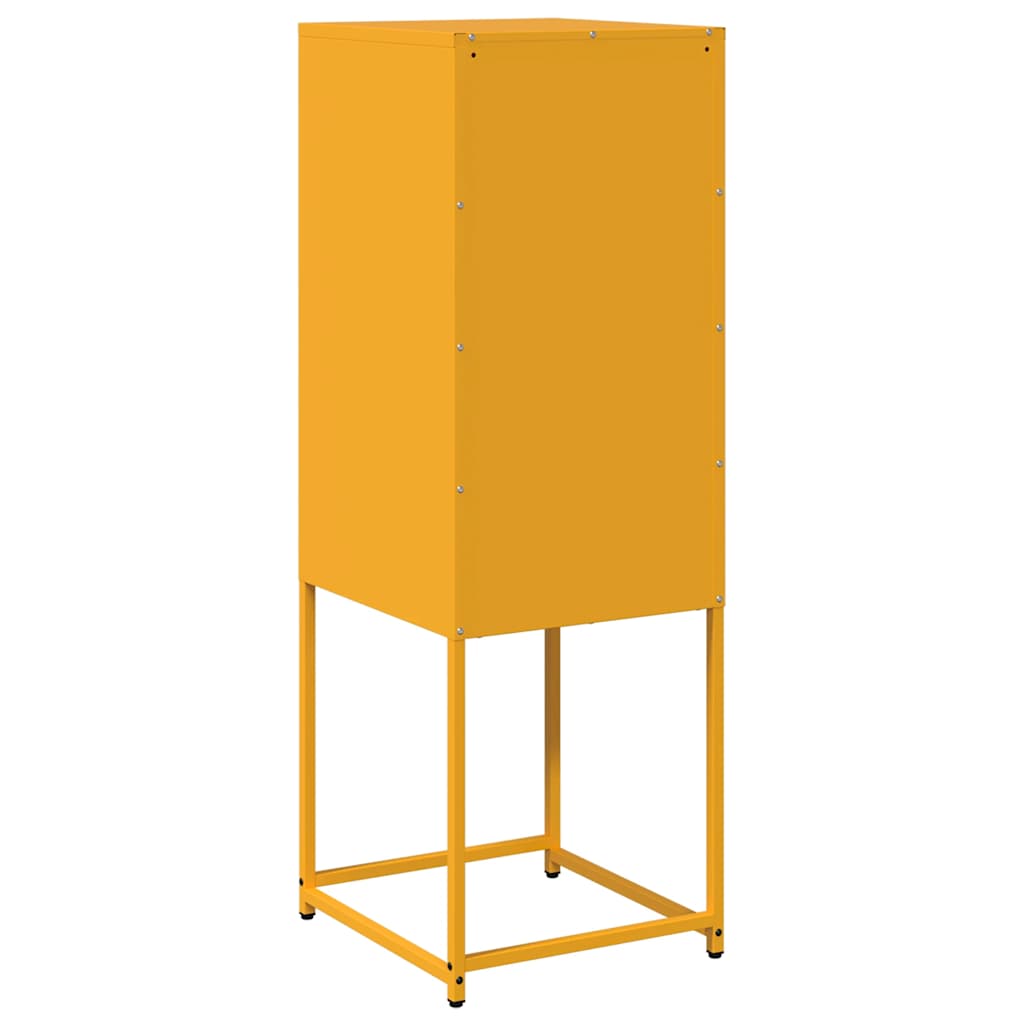 Dressoir 36x39x107 cm koudgewalst staal mosterdgeel is nu te koop bij PeponiXL, paradijselijk wonen!