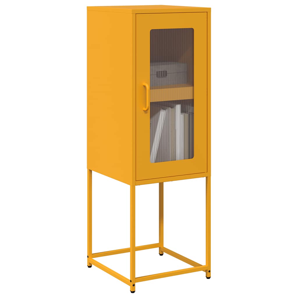 Dressoir 36x39x107 cm koudgewalst staal mosterdgeel is nu te koop bij PeponiXL, paradijselijk wonen!