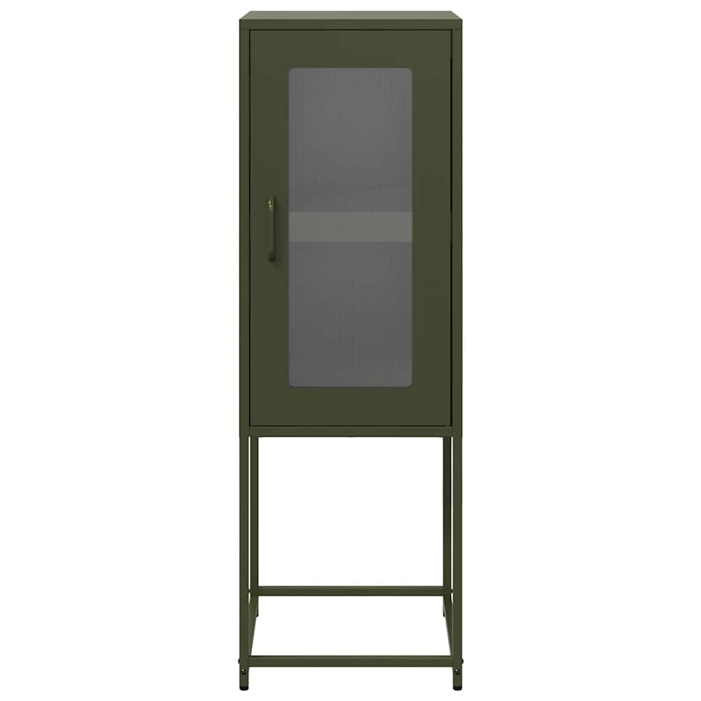 Dressoir 36x39x107 cm koudgewalst staal olijfgroen is nu te koop bij PeponiXL, paradijselijk wonen!