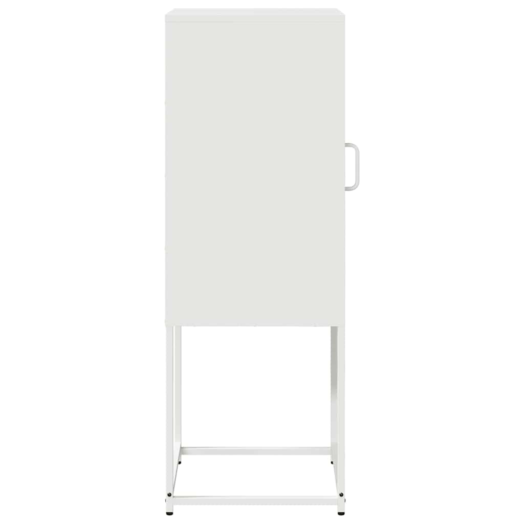 Dressoir 36x39x107 cm koudgewalst staal wit is nu te koop bij PeponiXL, paradijselijk wonen!