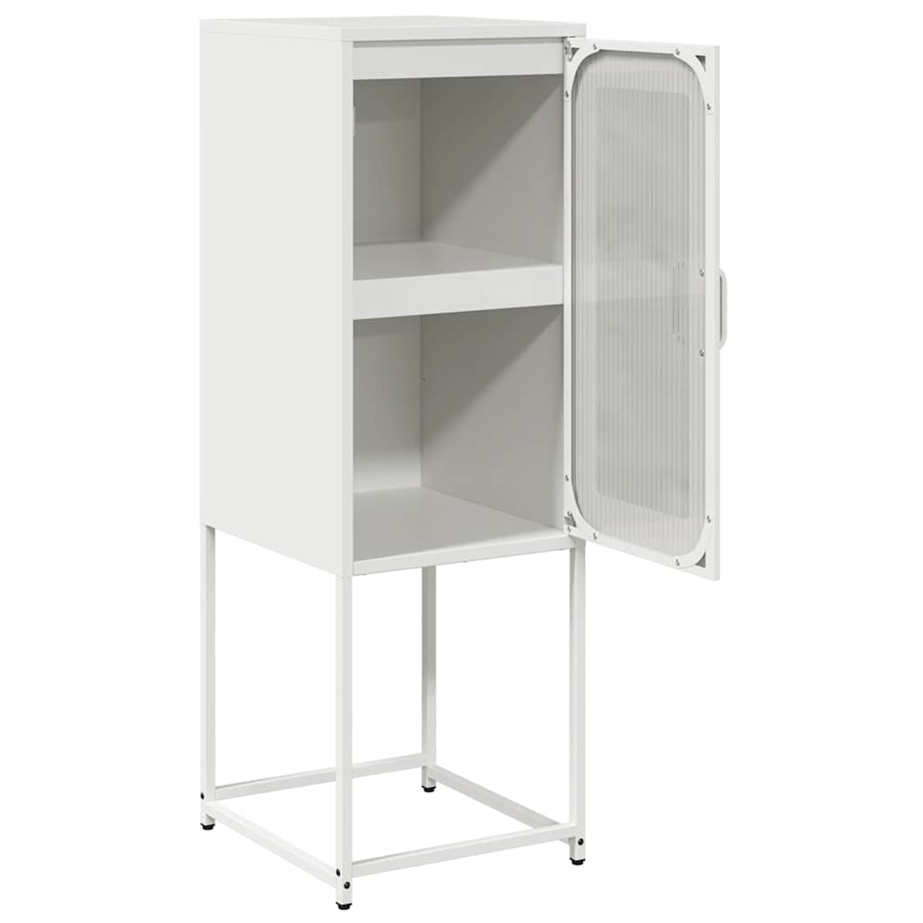 Dressoir 36x39x107 cm koudgewalst staal wit is nu te koop bij PeponiXL, paradijselijk wonen!