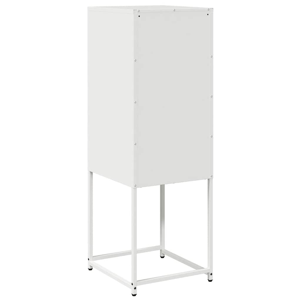 Dressoir 36x39x107 cm koudgewalst staal wit is nu te koop bij PeponiXL, paradijselijk wonen!
