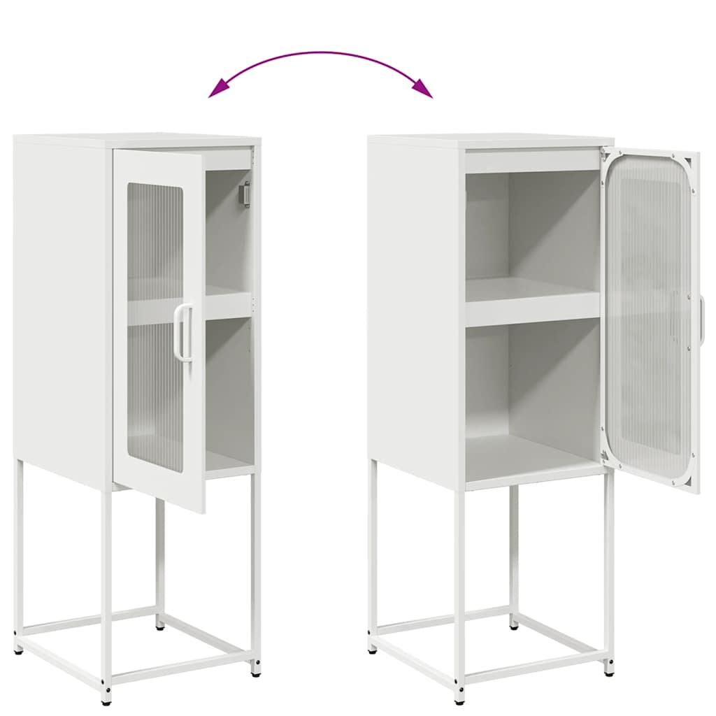Dressoir 36x39x107 cm koudgewalst staal wit is nu te koop bij PeponiXL, paradijselijk wonen!