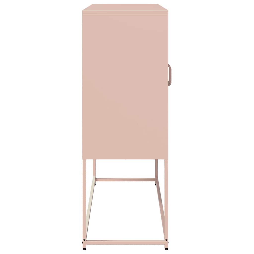 Dressoir 100,5x39x107 cm koudgewalst staal roze is nu te koop bij PeponiXL, paradijselijk wonen!