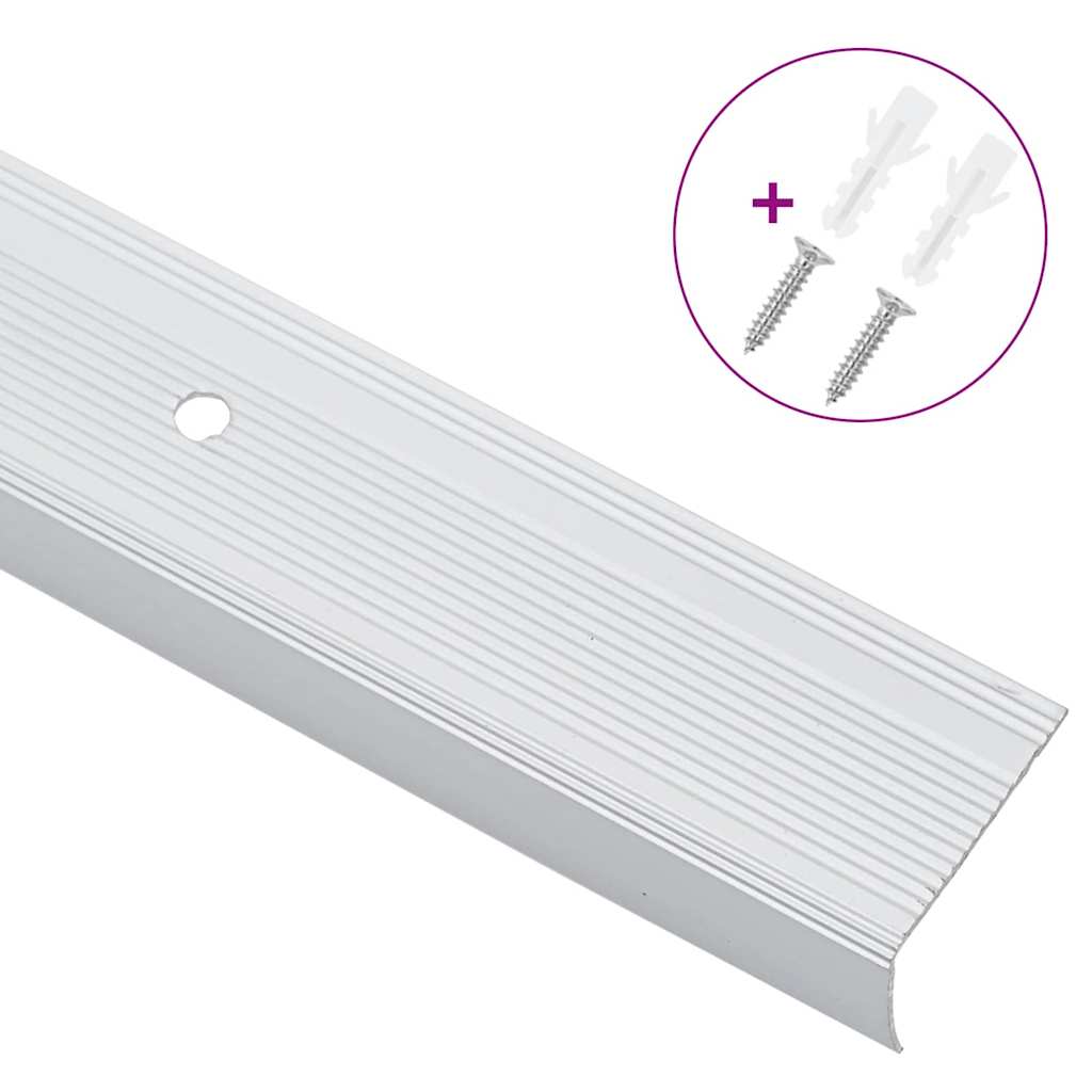 Trapprofielen 10 pcs Zilver 67 x 3.5 x 3 cm Aluminium is nu te koop bij PeponiXL, paradijselijk wonen!