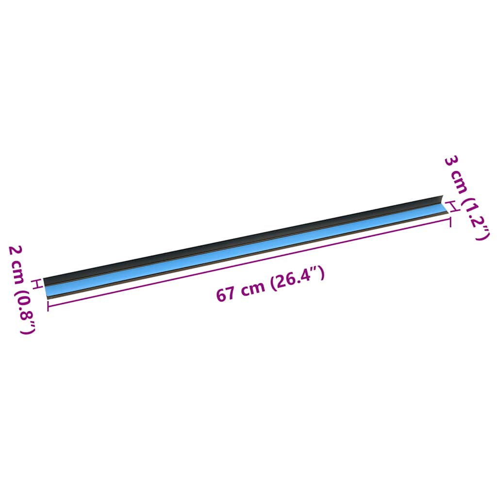 Trapprofielen 30 pcs Bruin 67 x 3 x 2 cm Aluminium is nu te koop bij PeponiXL, paradijselijk wonen!
