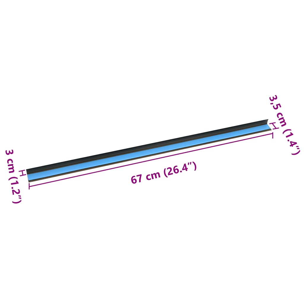 Trapprofielen 30 pcs Bruin 67 x 3.5 x 3 cm Aluminium is nu te koop bij PeponiXL, paradijselijk wonen!