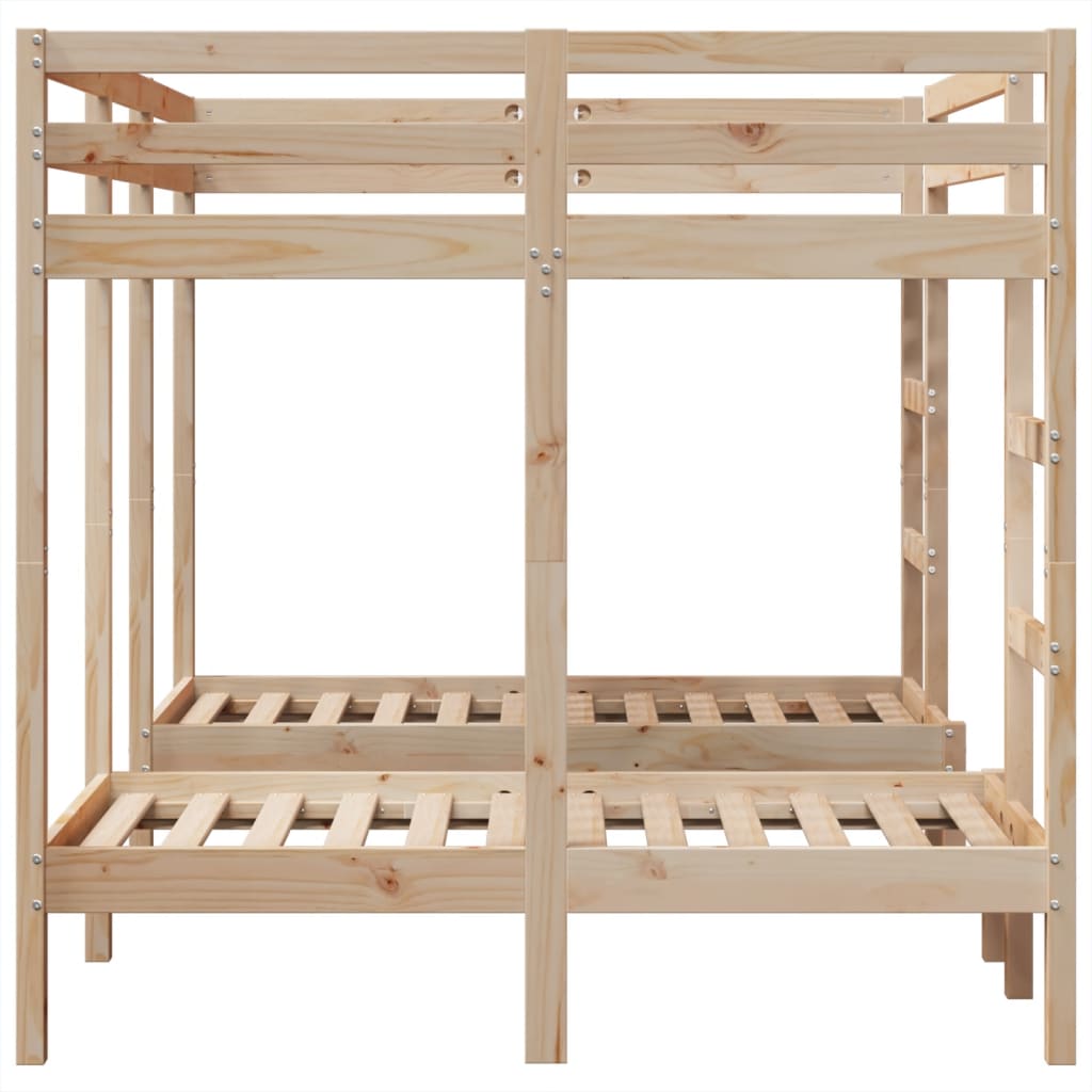 Stapelbed 3-voudig massief grenenhout 140x200/70x140 cm is nu te koop bij PeponiXL, paradijselijk wonen!