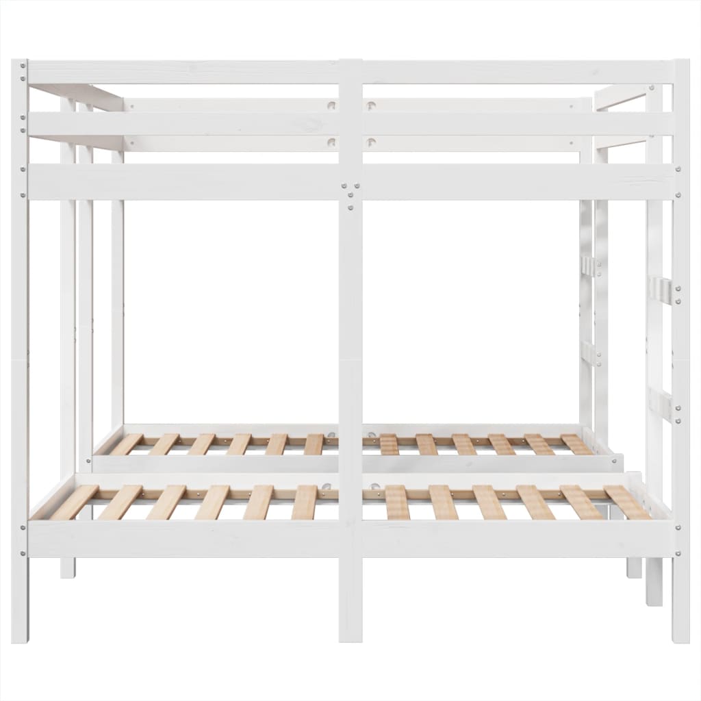 Stapelbed 3-voudig grenenhout wit 160x200/80x160 cm is nu te koop bij PeponiXL, paradijselijk wonen!