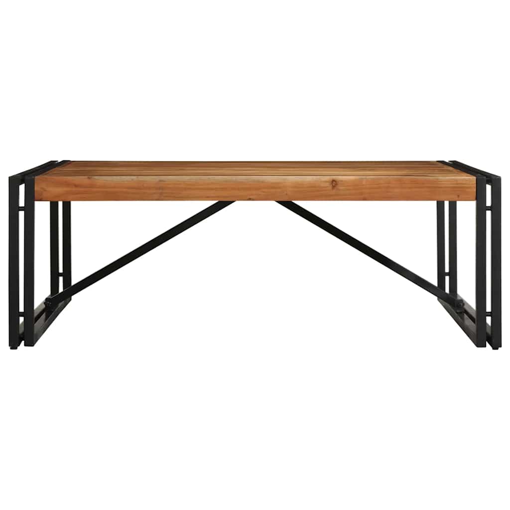 Salontafel 100x100x35 cm massief acaciahout is nu te koop bij PeponiXL, paradijselijk wonen!