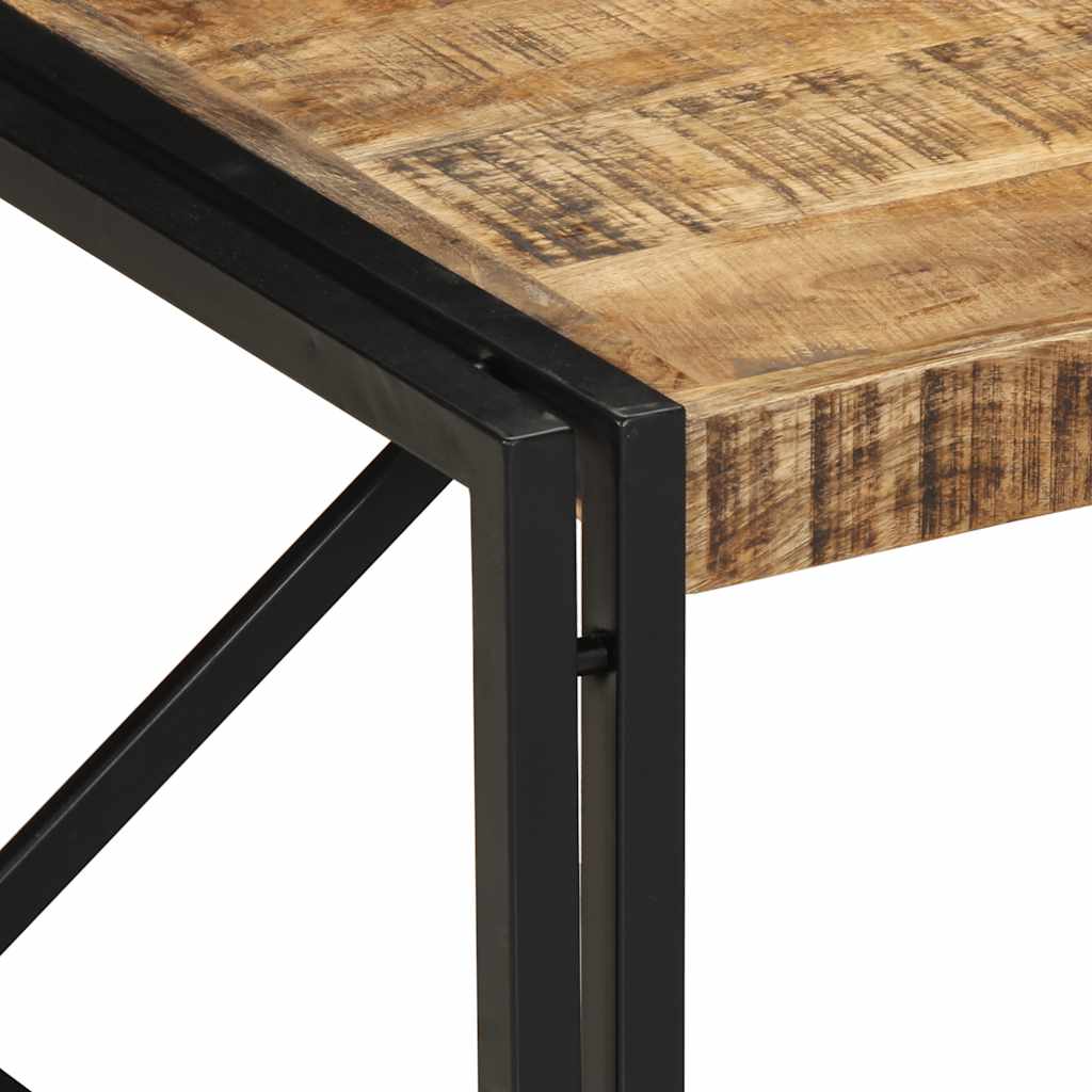 Salontafel 80x80x35 cm massief ruw mangohout is nu te koop bij PeponiXL, paradijselijk wonen!