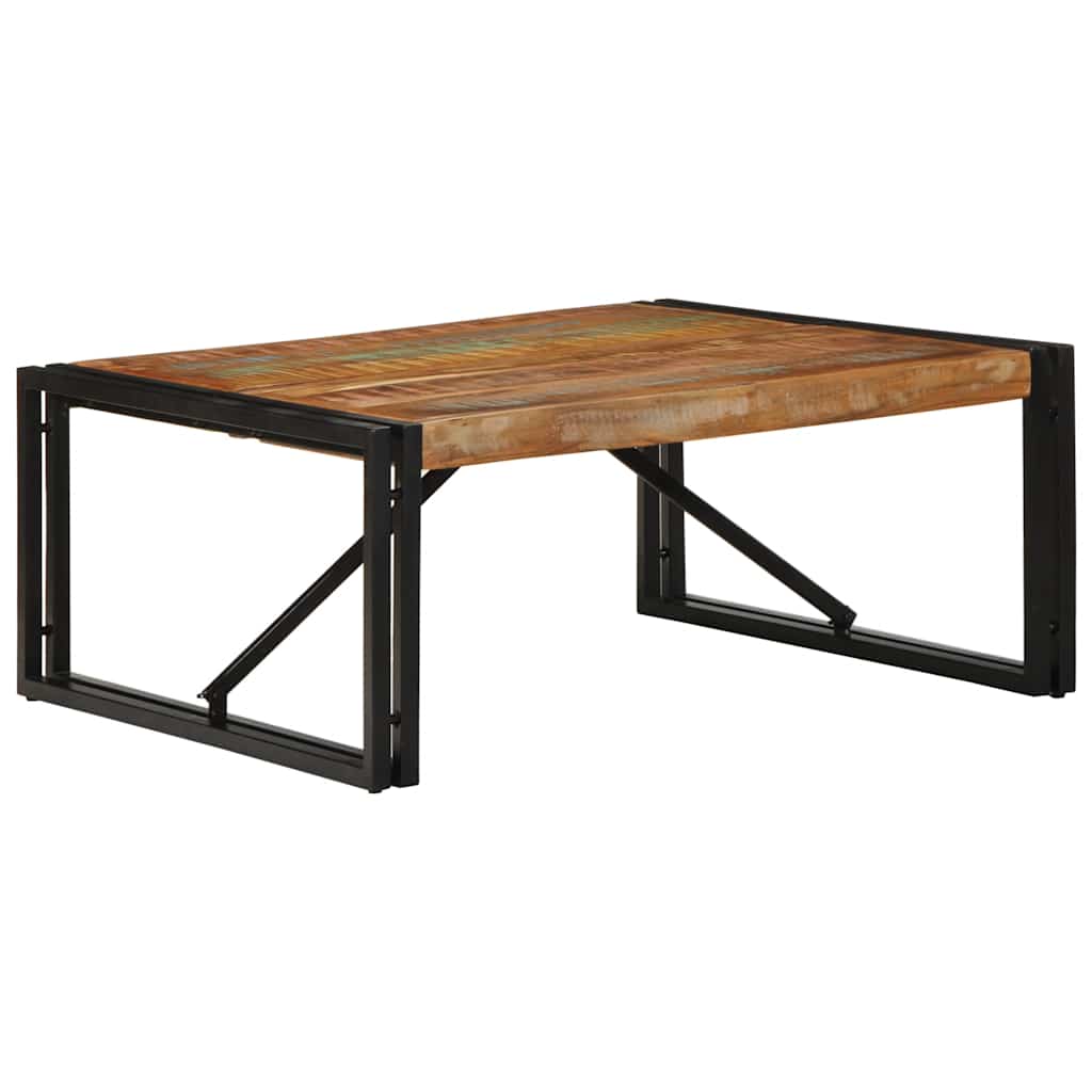 Salontafel 80x80x35 cm massief gerecycled hout meerkleurig is nu te koop bij PeponiXL, paradijselijk wonen!