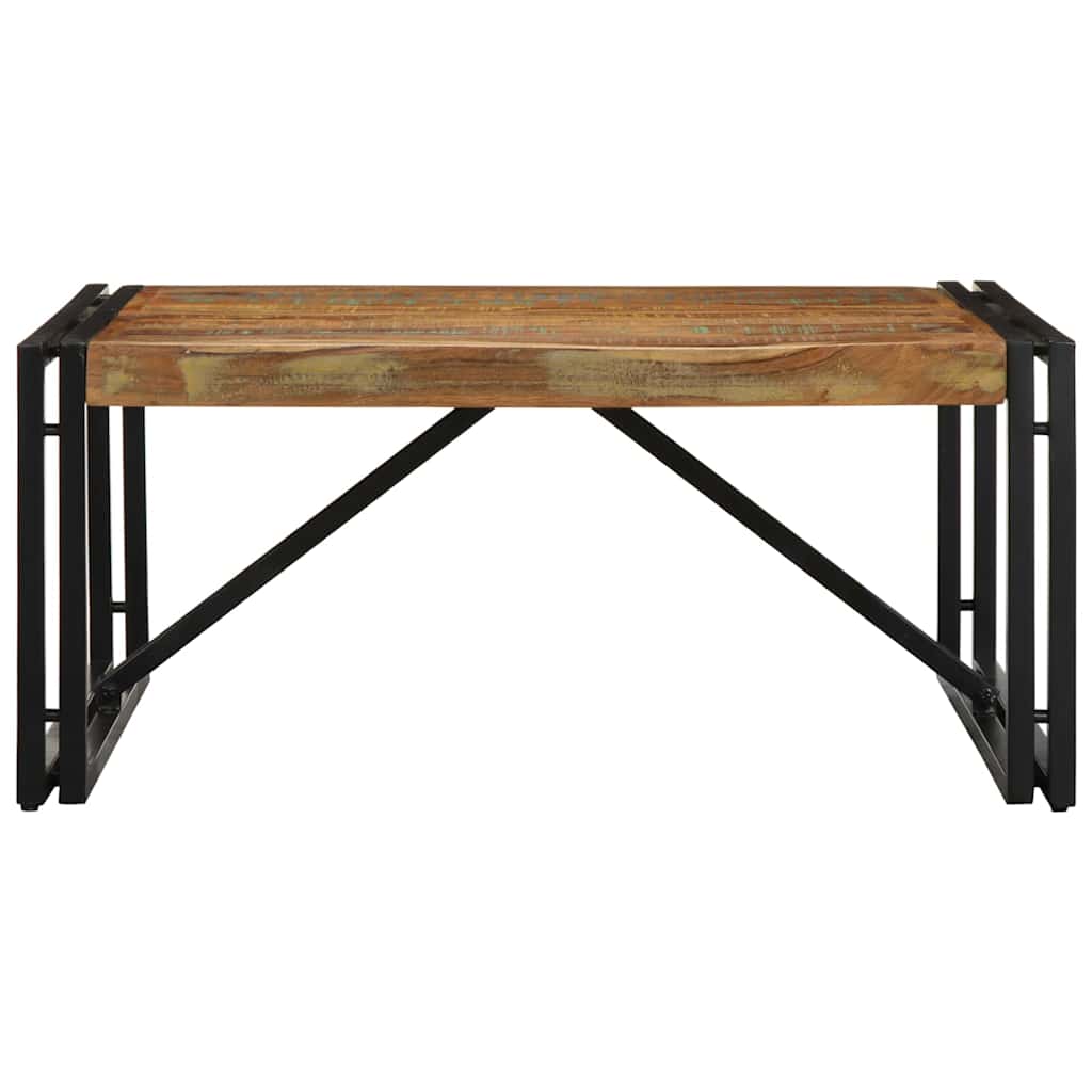 Salontafel 80x80x35 cm massief gerecycled hout meerkleurig is nu te koop bij PeponiXL, paradijselijk wonen!