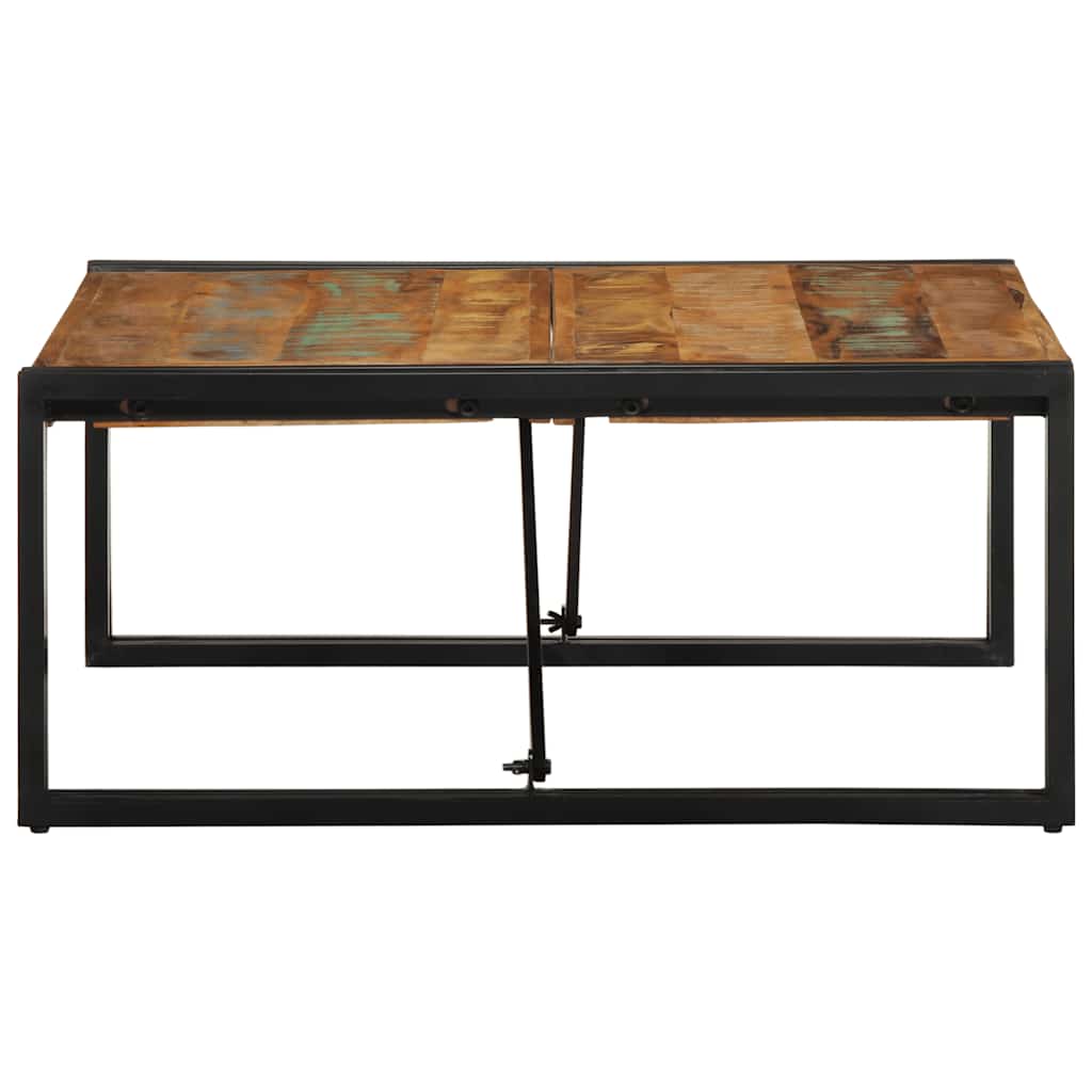 Salontafel 80x80x35 cm massief gerecycled hout meerkleurig is nu te koop bij PeponiXL, paradijselijk wonen!