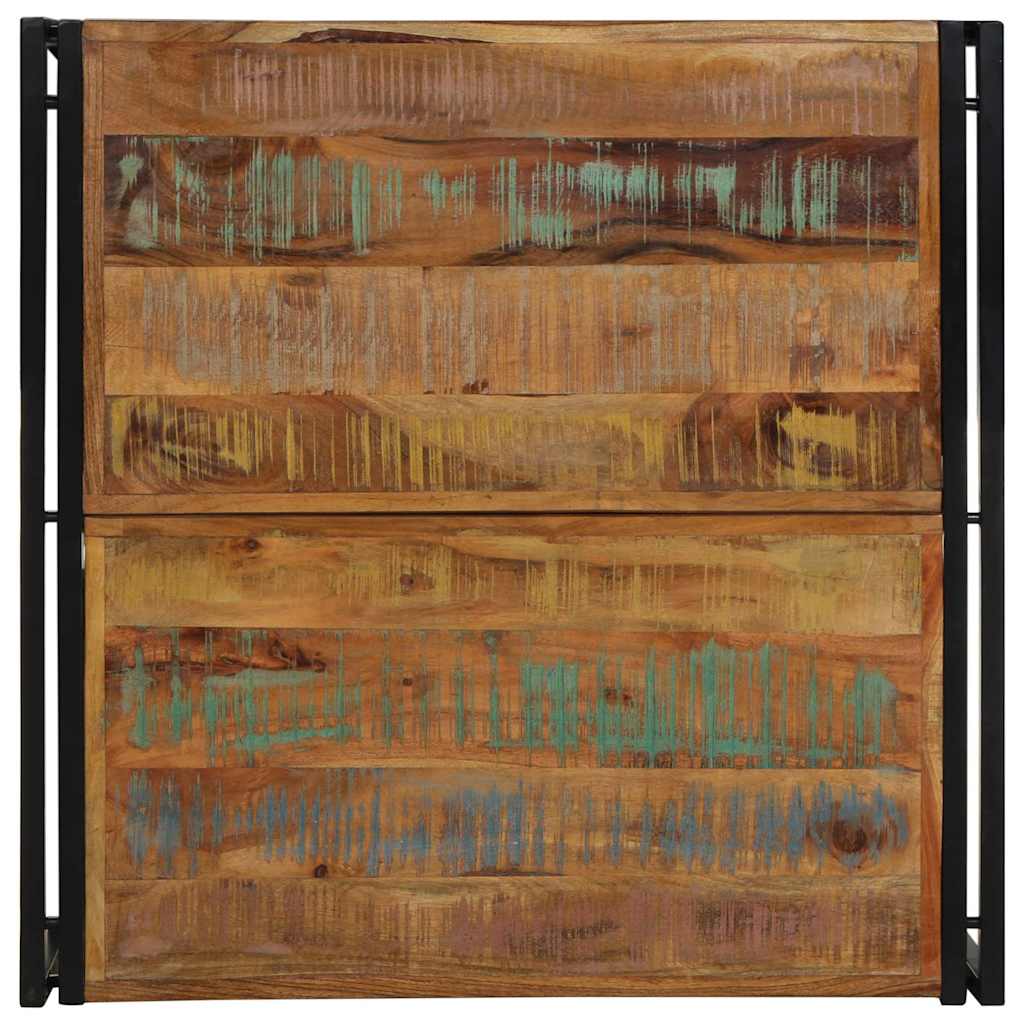Salontafel 80x80x35 cm massief gerecycled hout meerkleurig is nu te koop bij PeponiXL, paradijselijk wonen!