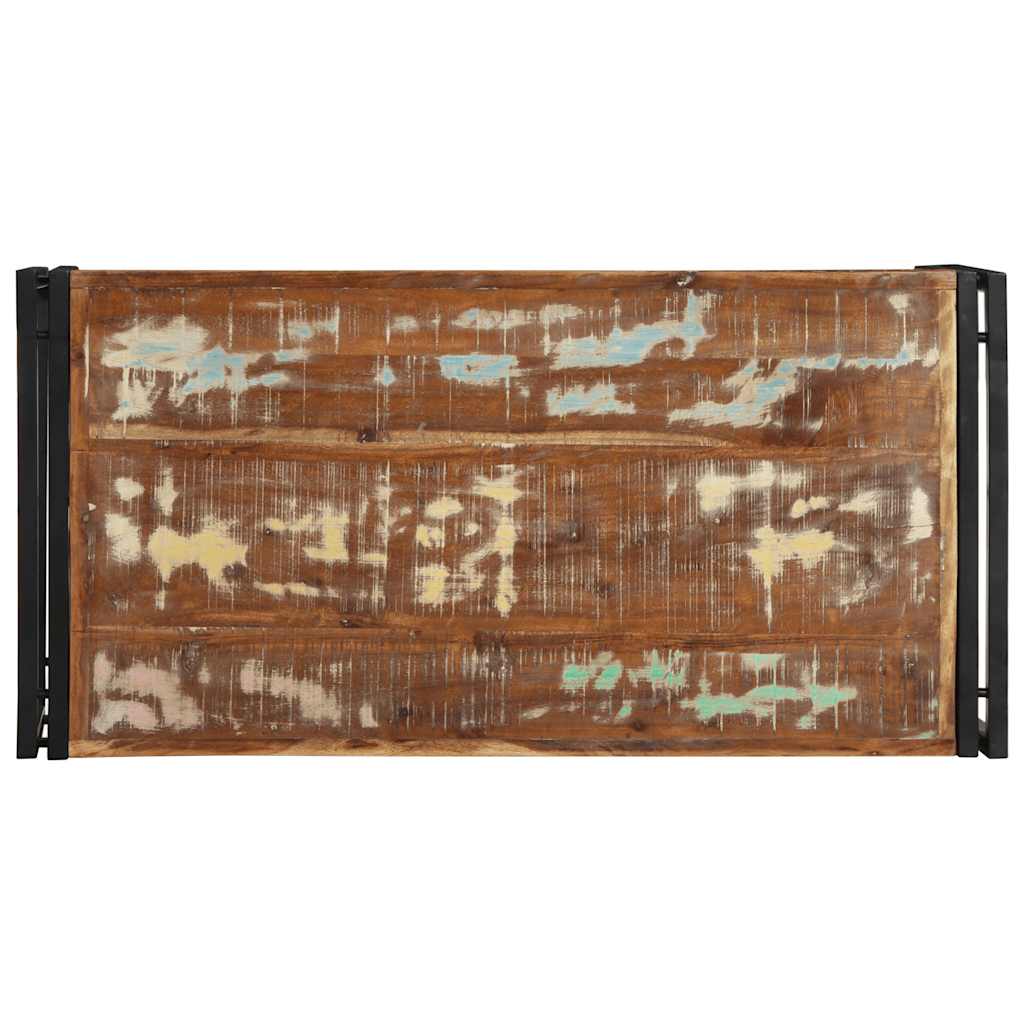 Salontafel 100x50x35 cm massief gerecycled hout meerkleurig is nu te koop bij PeponiXL, paradijselijk wonen!