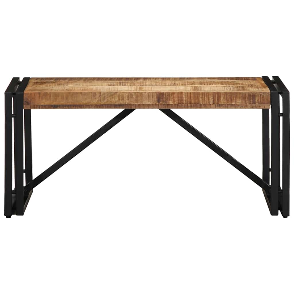 Salontafel 80x40x35 cm massief ruw mangohout is nu te koop bij PeponiXL, paradijselijk wonen!