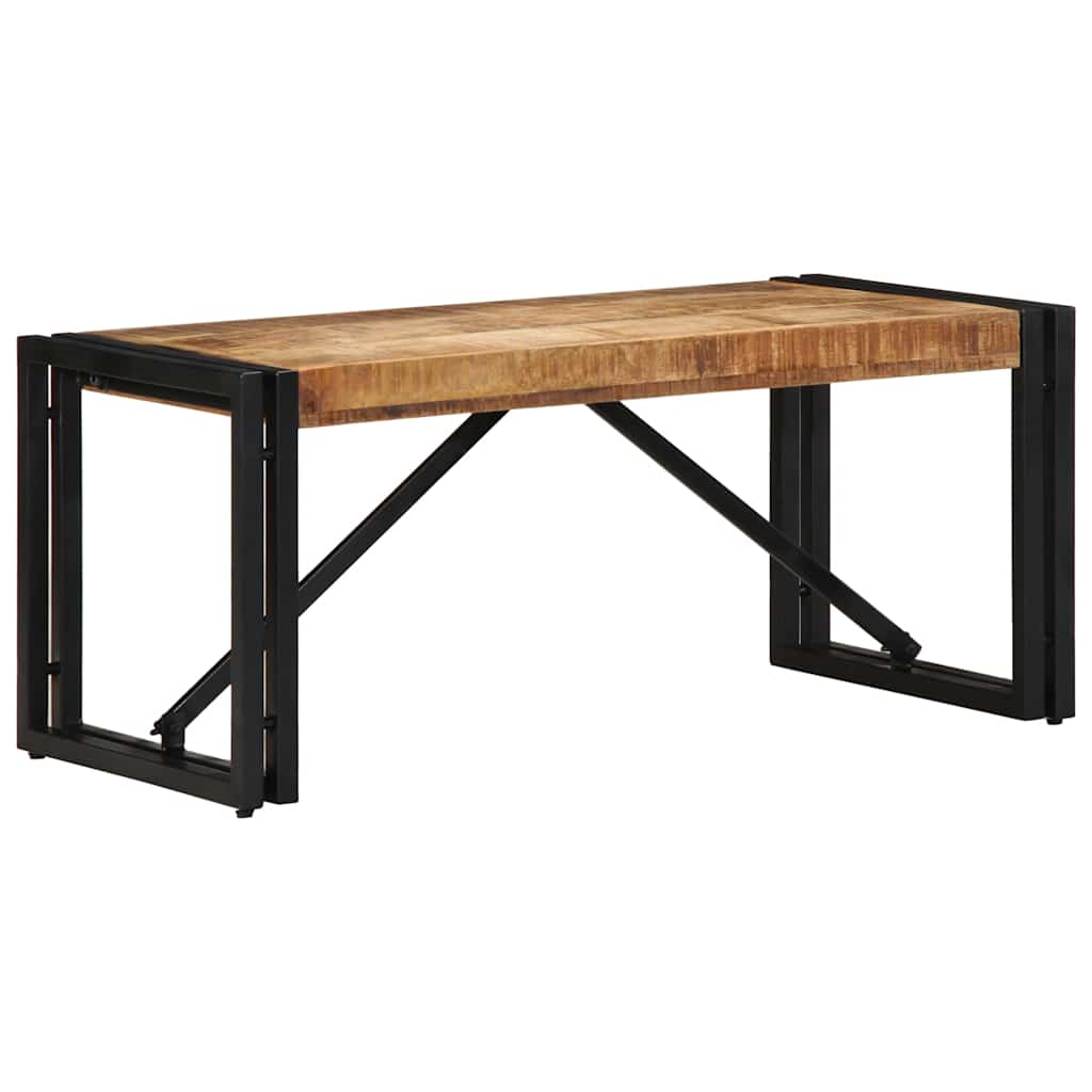Salontafel 80x40x35 cm massief ruw mangohout is nu te koop bij PeponiXL, paradijselijk wonen!