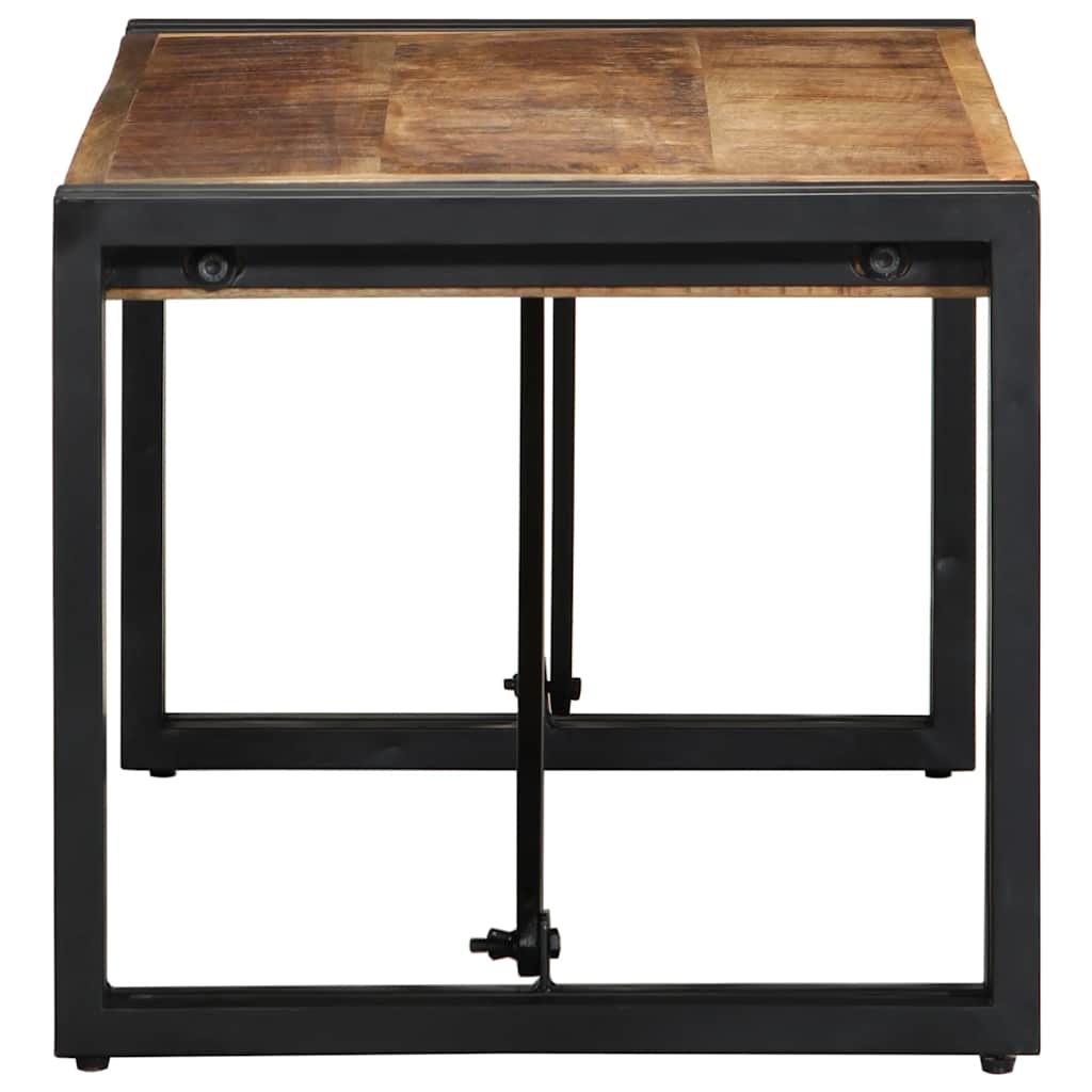 Salontafel 80x40x35 cm massief ruw mangohout is nu te koop bij PeponiXL, paradijselijk wonen!