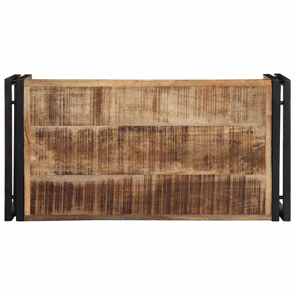 Salontafel 80x40x35 cm massief ruw mangohout is nu te koop bij PeponiXL, paradijselijk wonen!