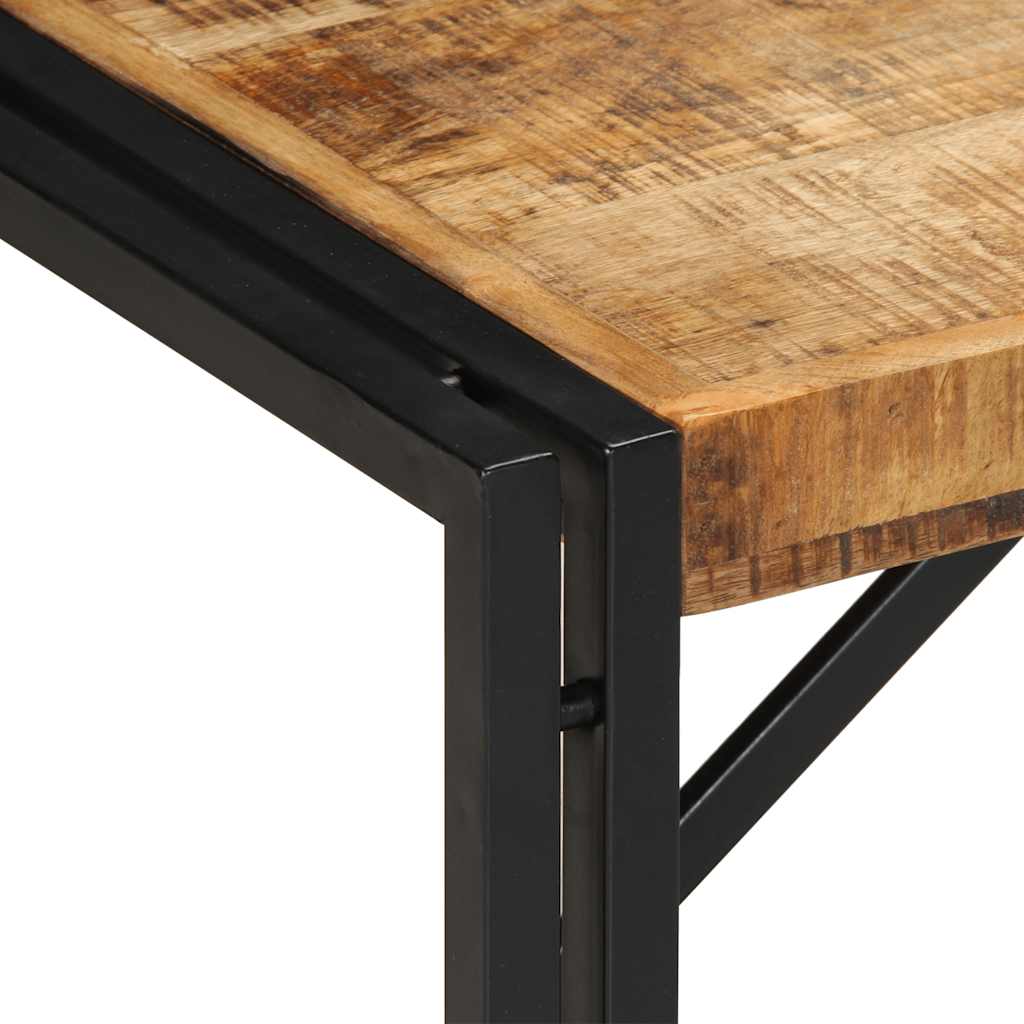 Salontafel 80x40x35 cm massief ruw mangohout is nu te koop bij PeponiXL, paradijselijk wonen!