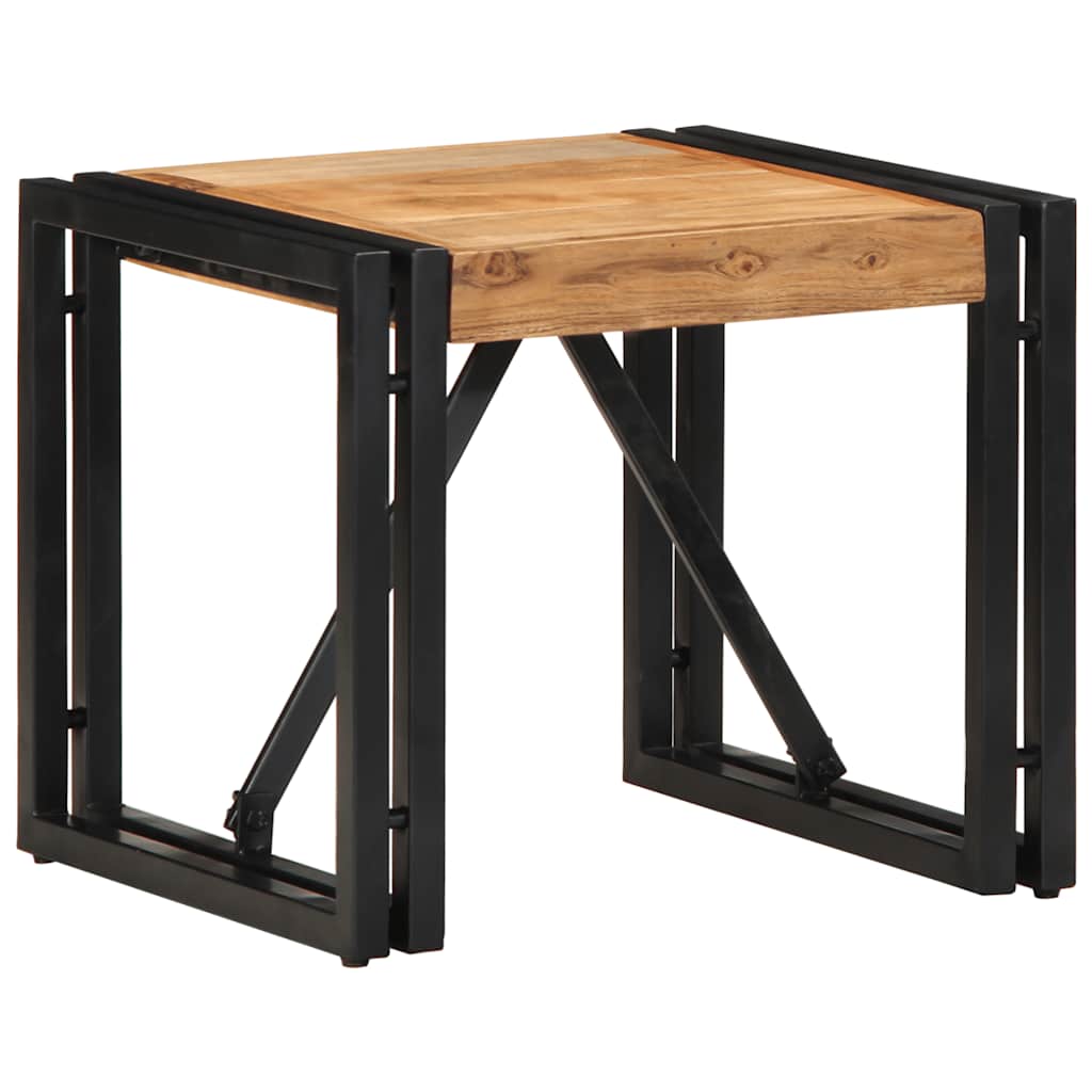 Salontafel 40x40x35 cm massief acaciahout is nu te koop bij PeponiXL, paradijselijk wonen!