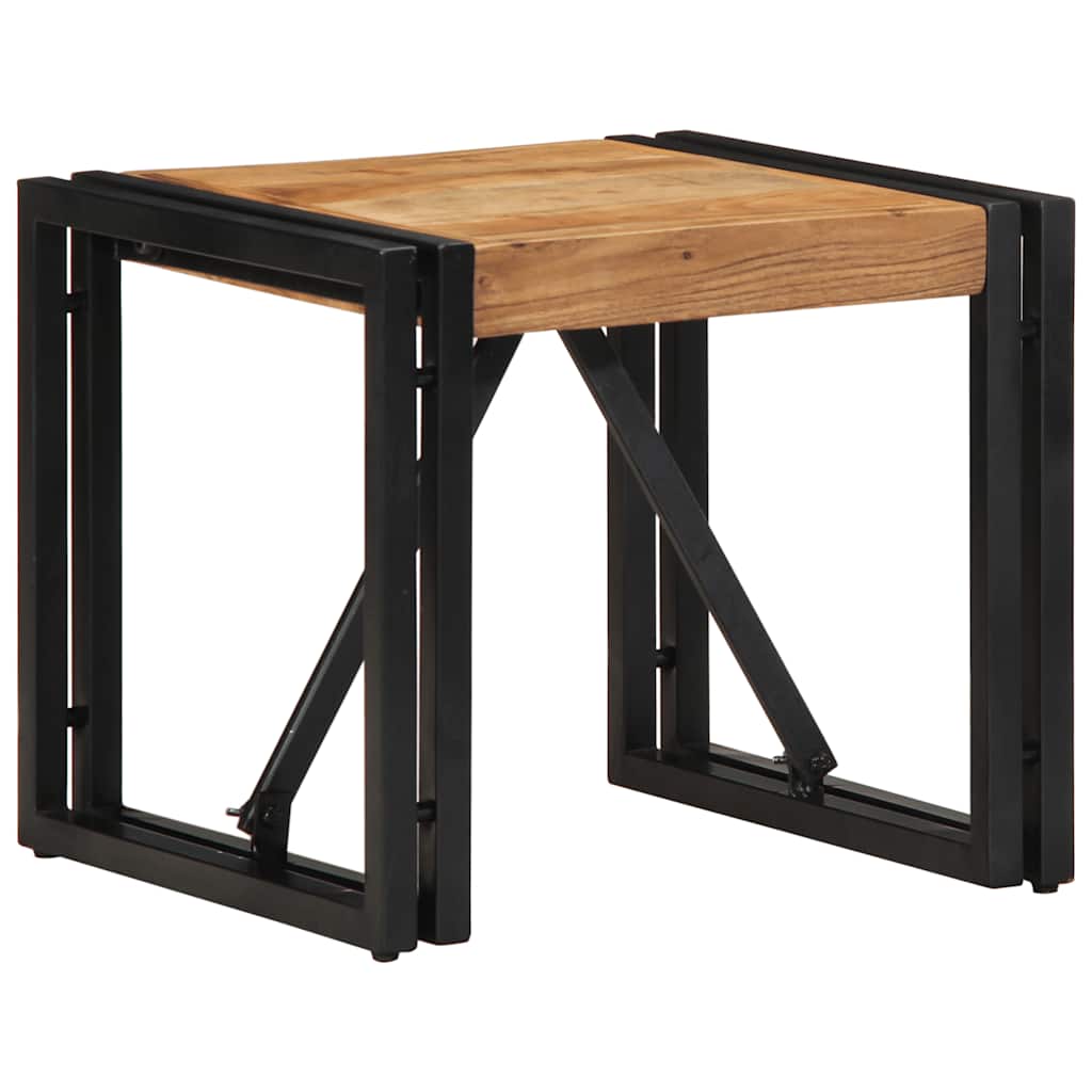 Salontafel 40x40x35 cm massief acaciahout is nu te koop bij PeponiXL, paradijselijk wonen!