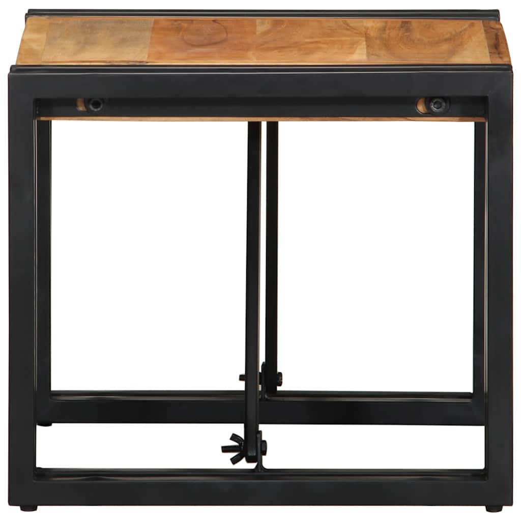 Salontafel 40x40x35 cm massief acaciahout is nu te koop bij PeponiXL, paradijselijk wonen!