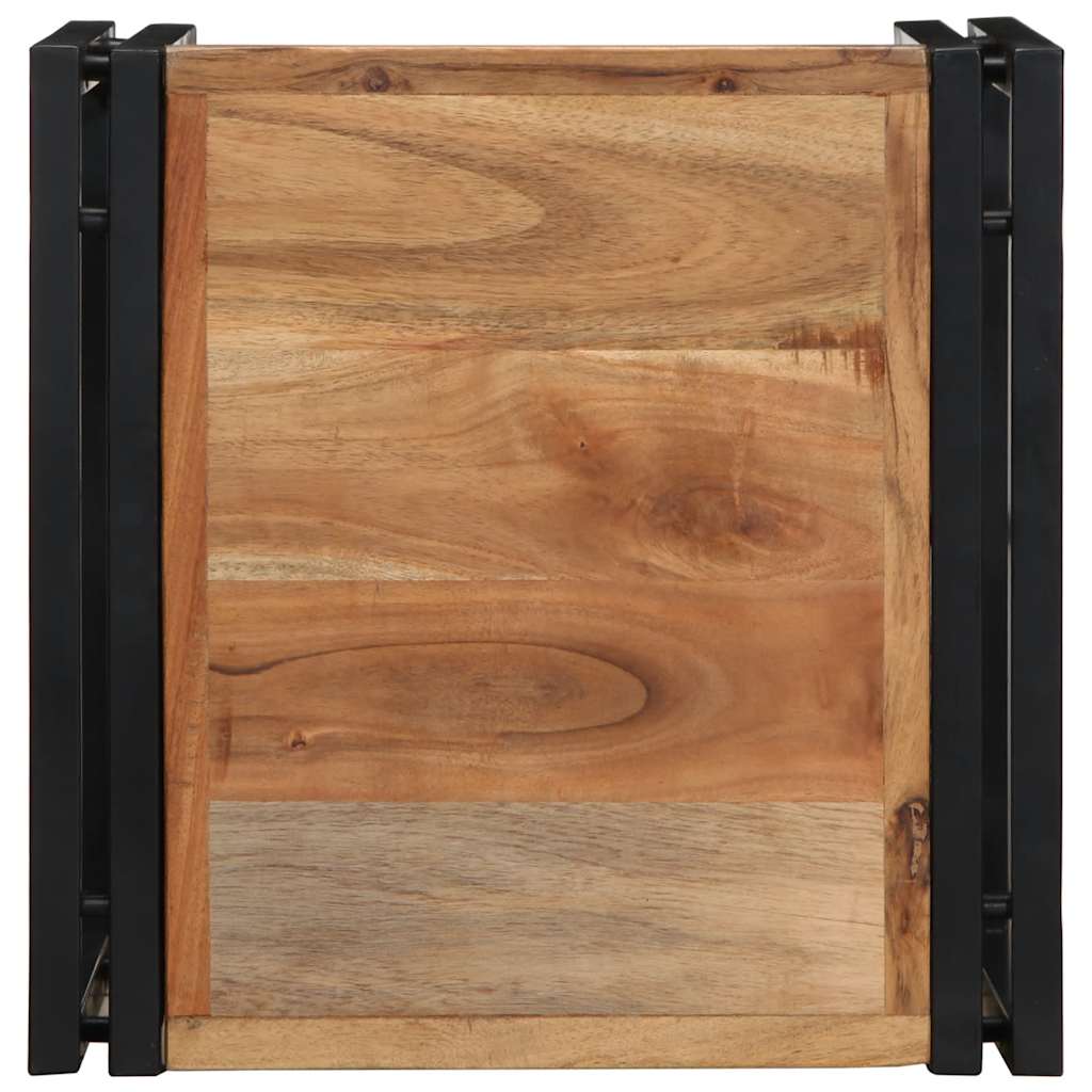 Salontafel 40x40x35 cm massief acaciahout is nu te koop bij PeponiXL, paradijselijk wonen!