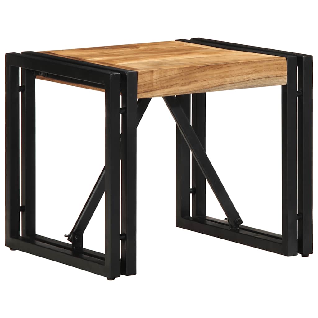 Salontafel 40x40x35 cm massief acaciahout is nu te koop bij PeponiXL, paradijselijk wonen!
