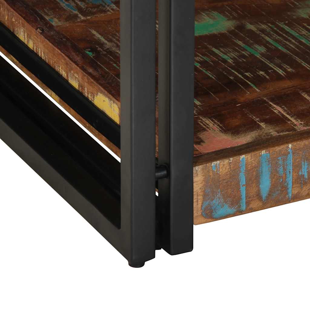 Salontafel 90x50x38 cm massief gerecycled hout meerkleurig is nu te koop bij PeponiXL, paradijselijk wonen!