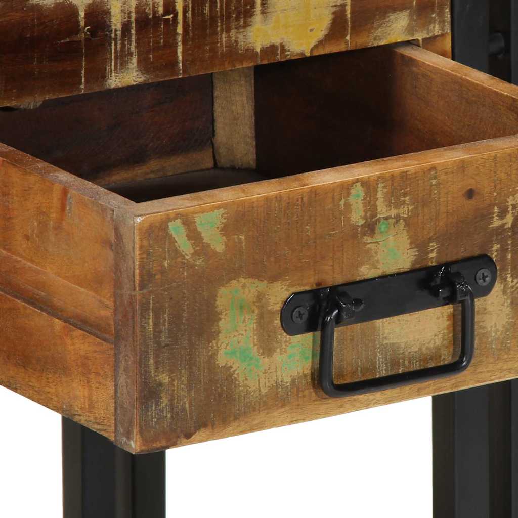 Nachtkastje Multikleur 40 x 35 x 50 cm massief gerecycled hout is nu te koop bij PeponiXL, paradijselijk wonen!