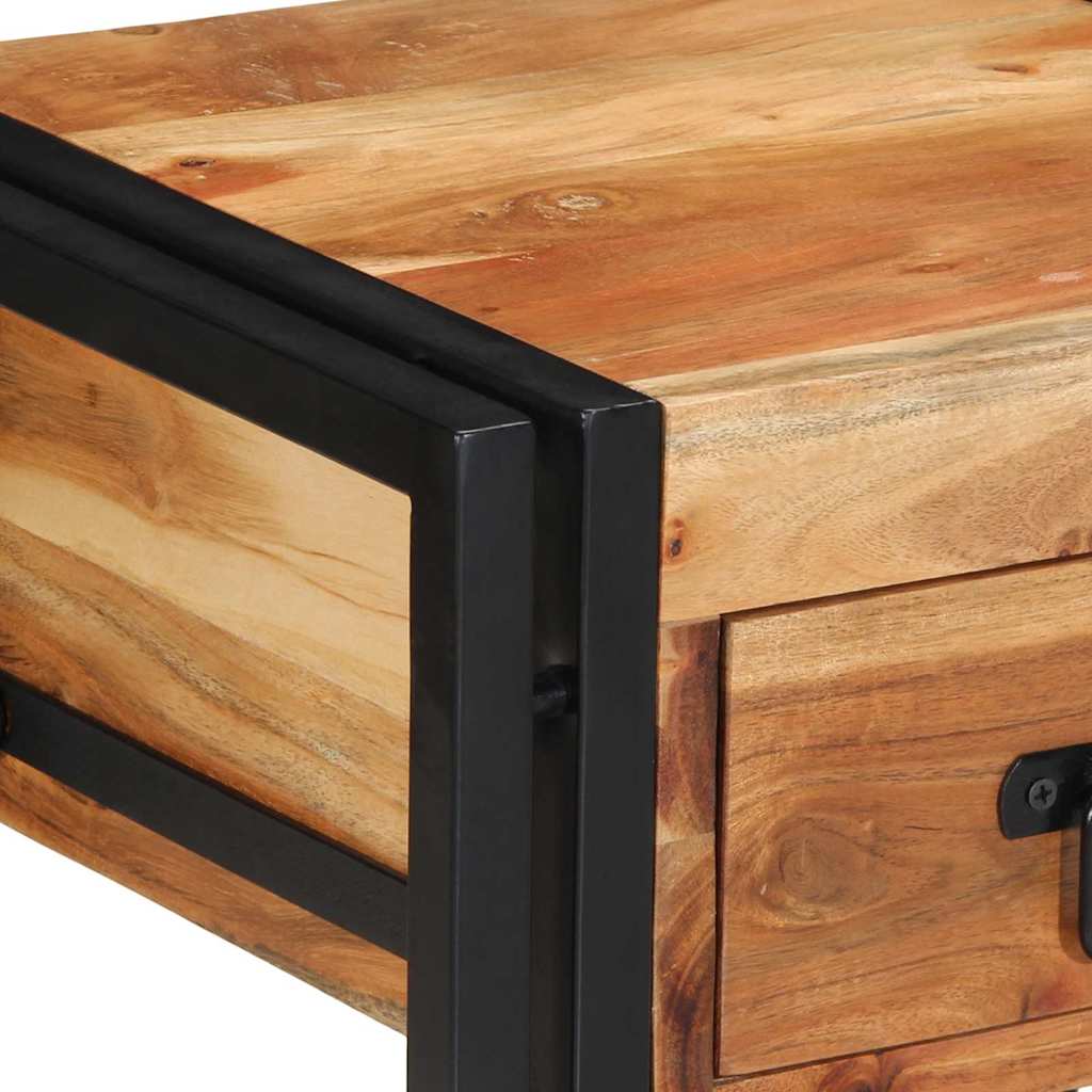 Nachtkastje 2 pcs Bruin 40 x 35 x 50 cm Massief acaciahout is nu te koop bij PeponiXL, paradijselijk wonen!