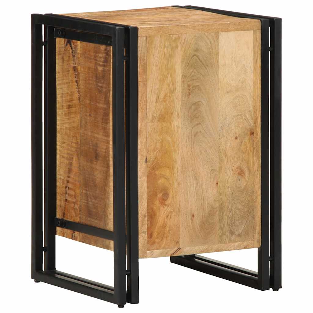 Nachtkastje 40x40x59 cm Massief ruw hout Mango is nu te koop bij PeponiXL, paradijselijk wonen!