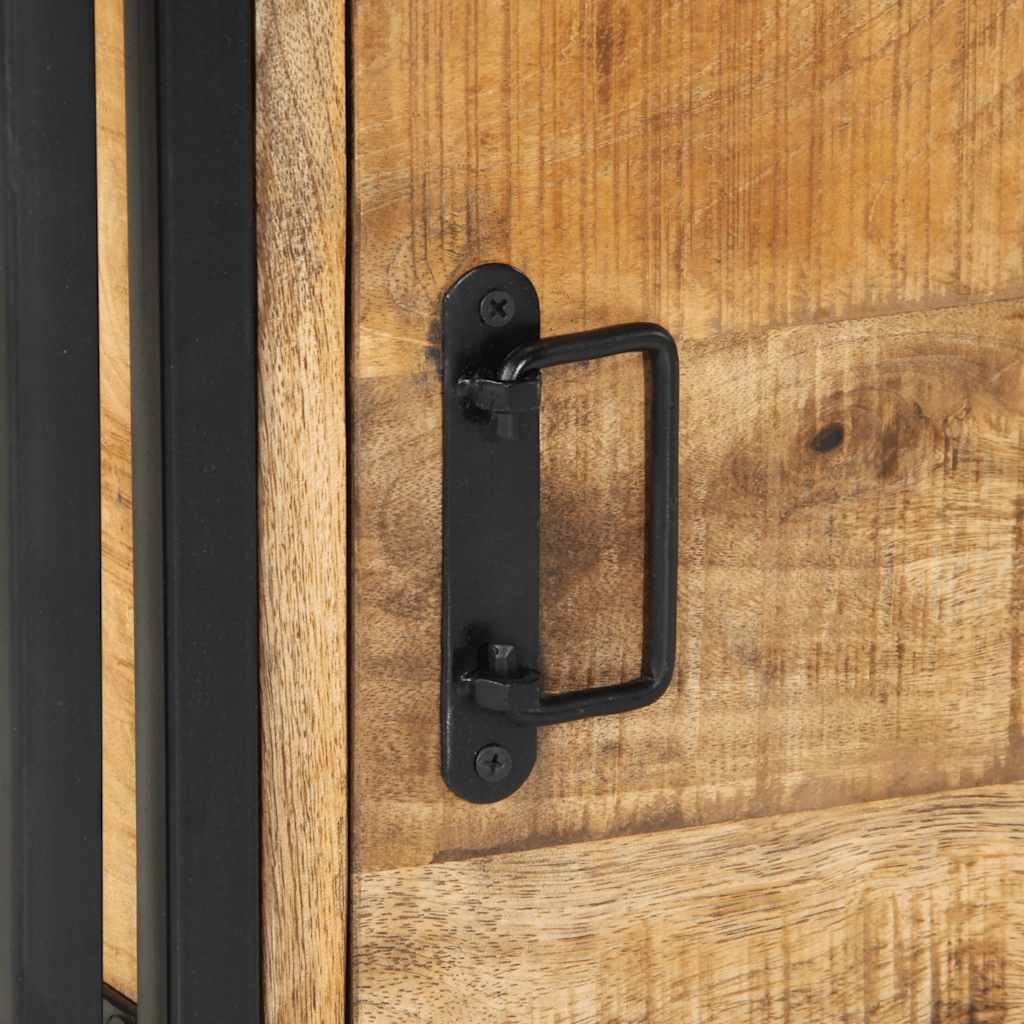 Nachtkastje 40x40x59 cm Massief ruw hout Mango is nu te koop bij PeponiXL, paradijselijk wonen!