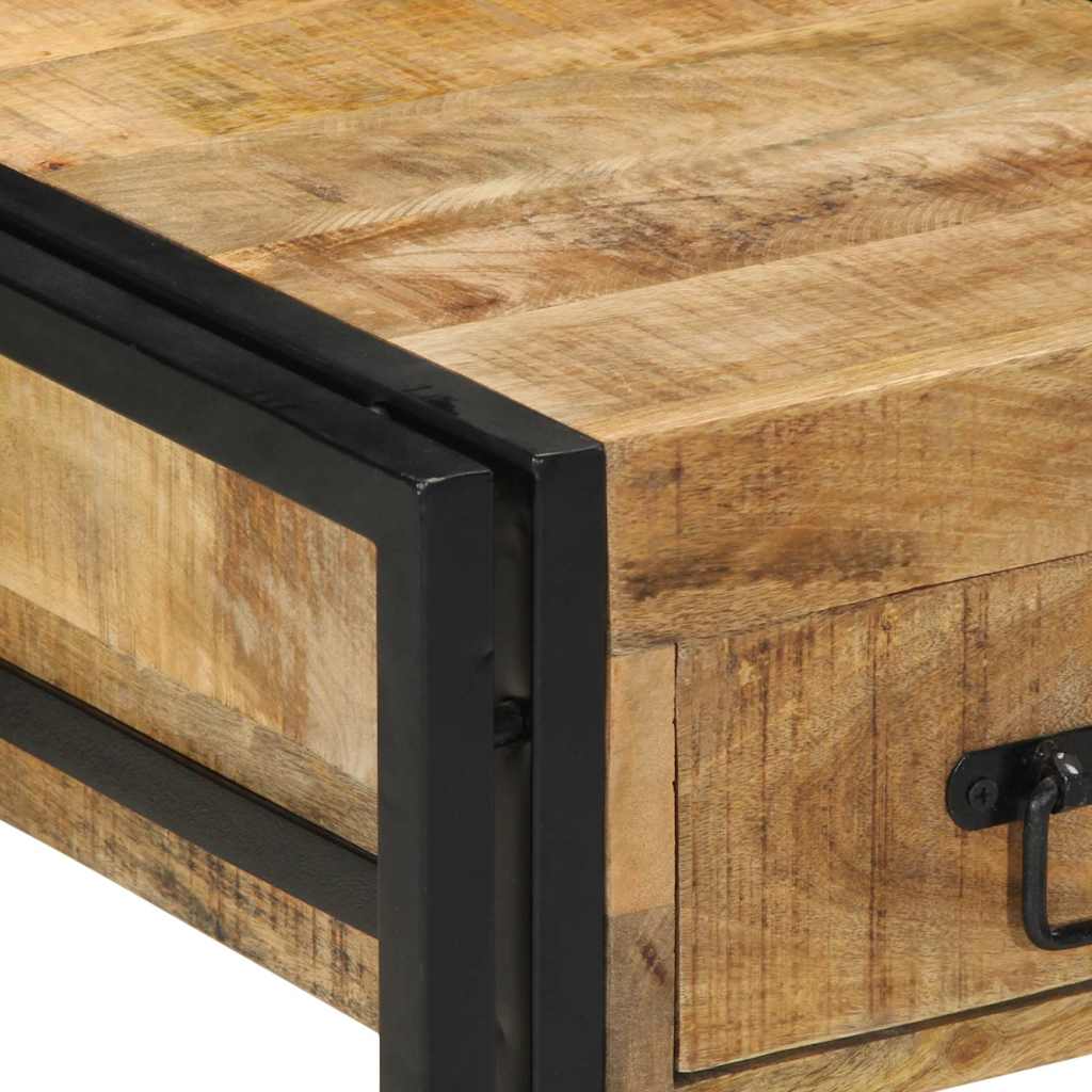 Nachtkastje 40x40x50 cm Massief ruw hout Mango is nu te koop bij PeponiXL, paradijselijk wonen!