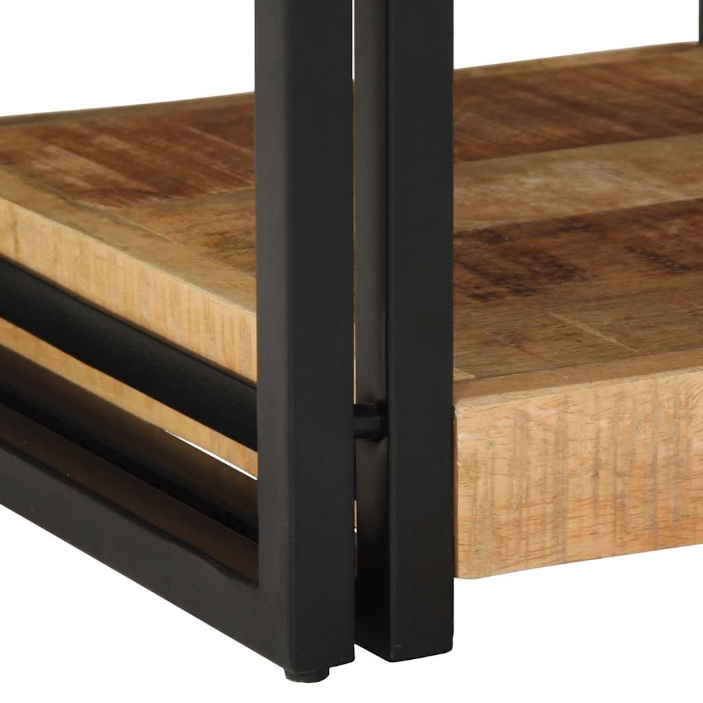 Nachtkastjes 2 stuks 40x40x50 cm Massief ruw hout Mango is nu te koop bij PeponiXL, paradijselijk wonen!