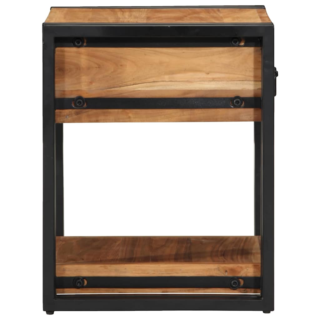 Nachtkastje 2 pcs Bruin 40 x 40 x 50 cm Massief acaciahout is nu te koop bij PeponiXL, paradijselijk wonen!