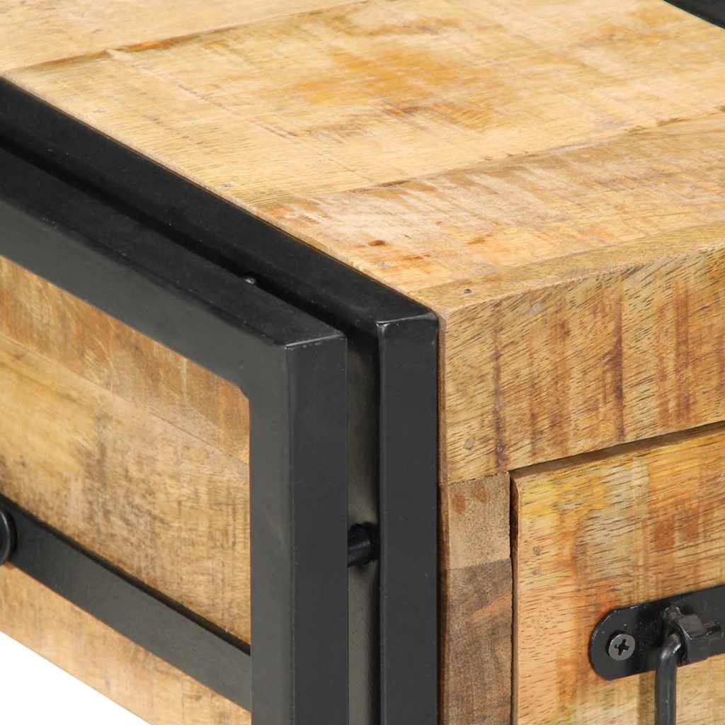 Nachtkastje 2 pcs Bruin 30 x 30 x 40 cm massief mangohout is nu te koop bij PeponiXL, paradijselijk wonen!