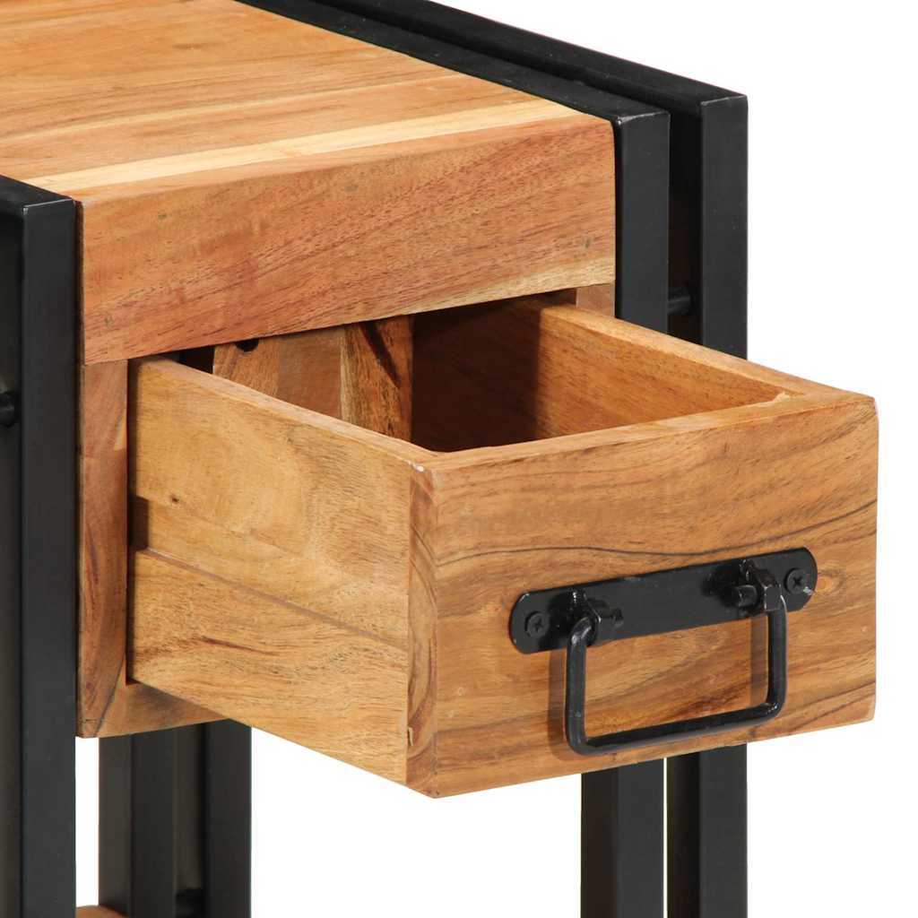 Nachtkastje 2 pcs Bruin 30 x 30 x 40 cm Massief acaciahout is nu te koop bij PeponiXL, paradijselijk wonen!