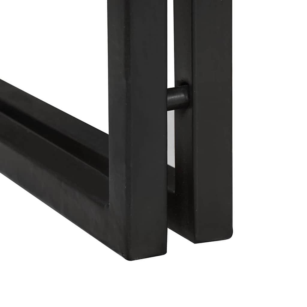 Bijzettafel Bruin en zwart 30 x 30 x 40 cm Massief Acaciahout is nu te koop bij PeponiXL, paradijselijk wonen!