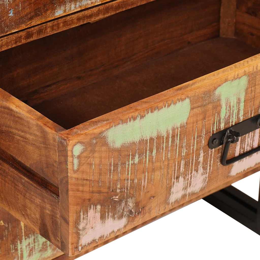 Dressoir met lade Bruin 66 x 33 x 70 cm Massief gerecycled hout is nu te koop bij PeponiXL, paradijselijk wonen!