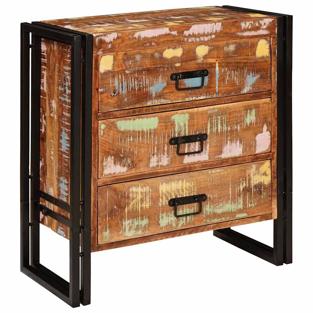 Dressoir met lade Bruin 66 x 33 x 70 cm Massief gerecycled hout is nu te koop bij PeponiXL, paradijselijk wonen!
